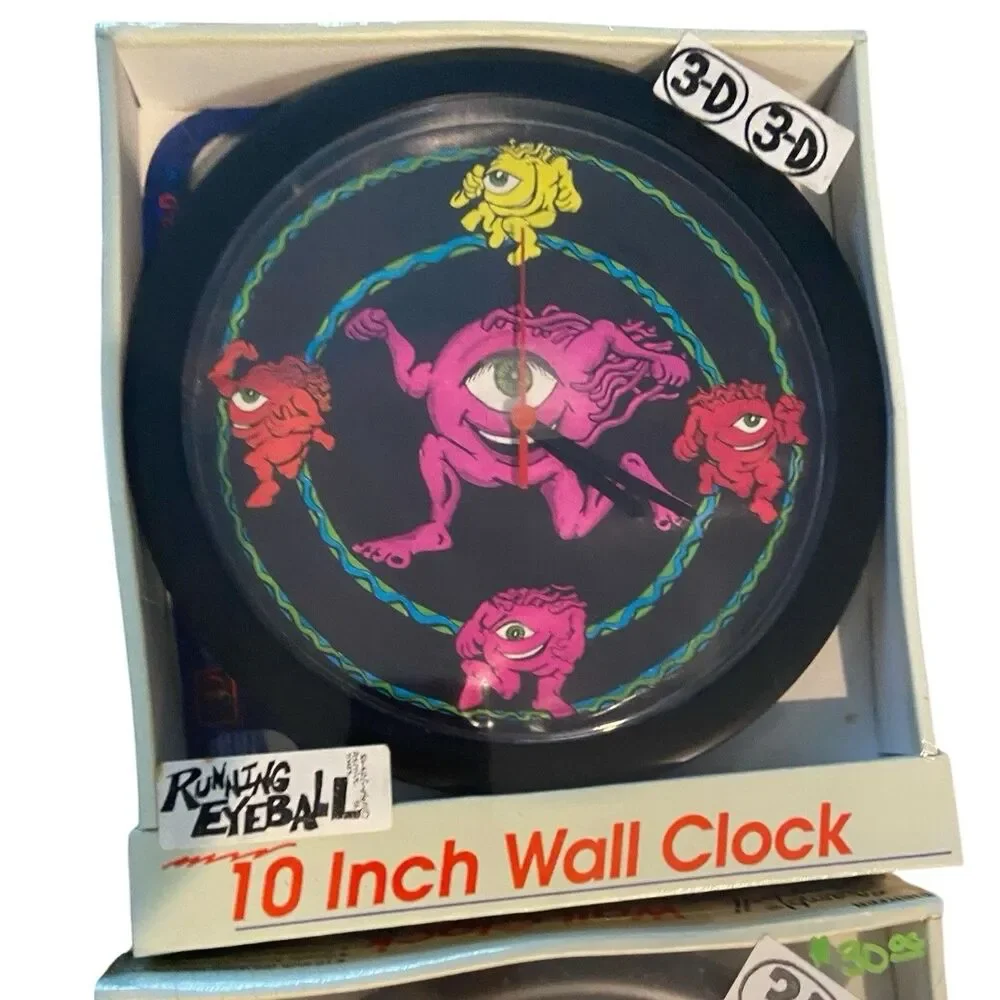 Keith “Scramble” Campbell Atico 3-D Wall Clocks- New Old Stock